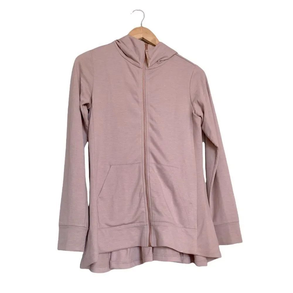 LOGO Lounge Lori Goldstein Hooded Sweatshirt Pink Size XXS